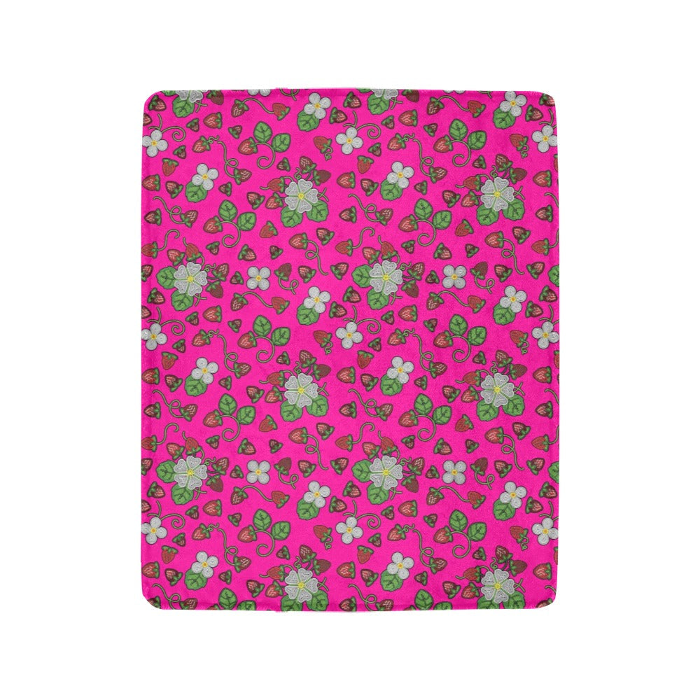 Strawberry Dreams Blush Ultra-Soft Micro Fleece Blanket 40"x50"