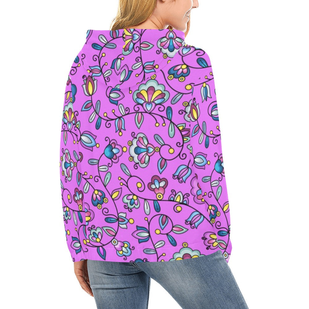Autumn Bundle Blessing Purple Hoodie for Women (USA Size)