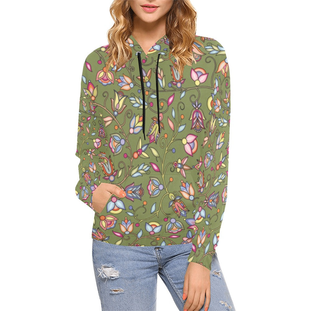Buffalo Bloom Sage Hoodie for Women