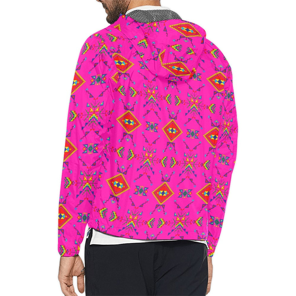 Buffalo Jump Pink Men's Windbreaker