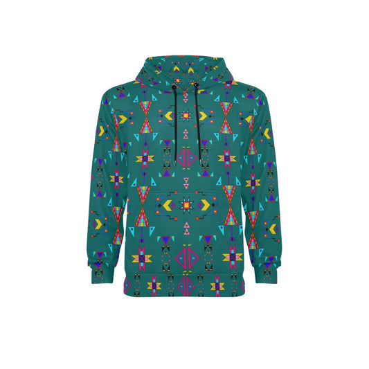 Enemy Territory Teal Fleece Hoodie