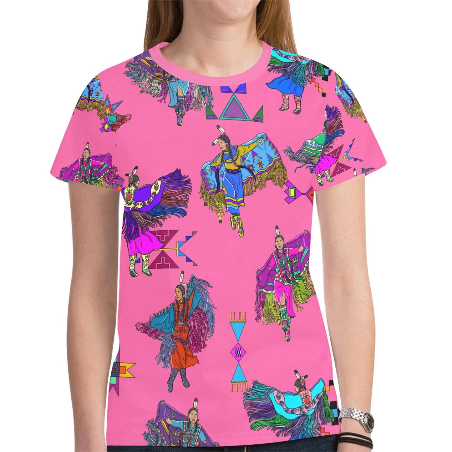 Women's Fancy Dancers Pink Tee