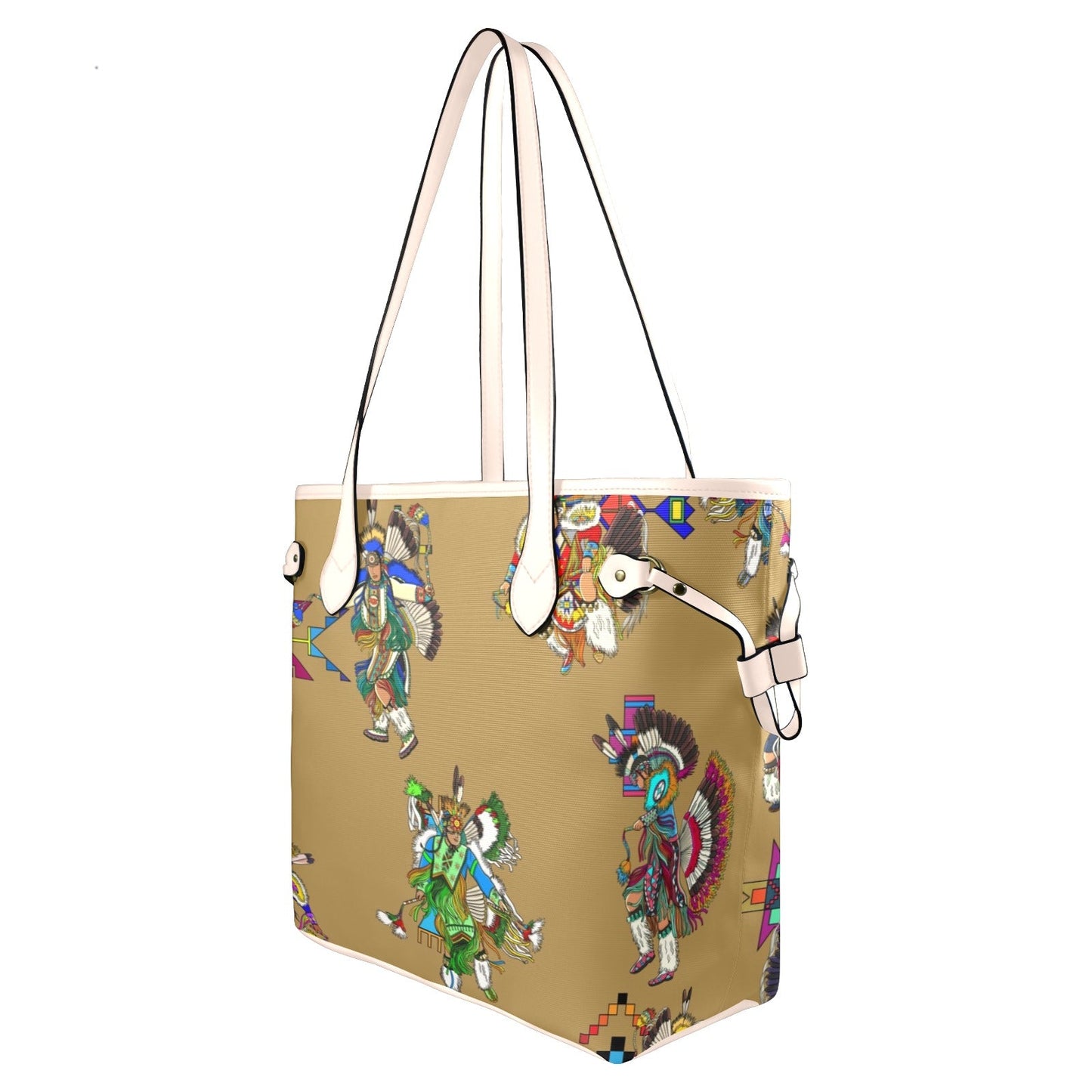Men's Fancy Dancers Earth Clover Canvas Tote Bag