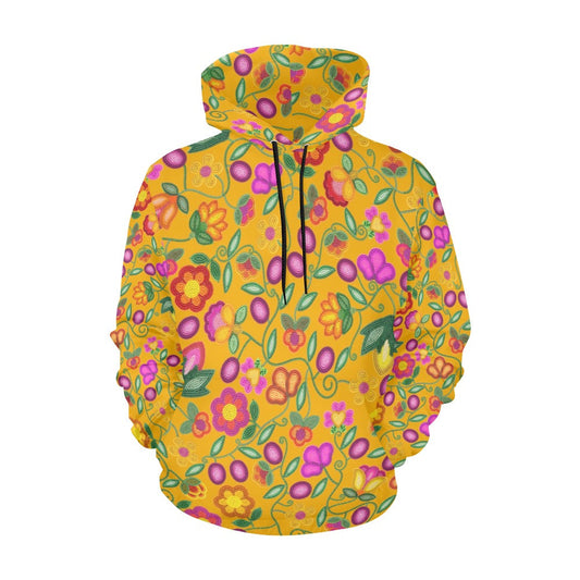Boreal Bounty Yellow Hoodie for Women