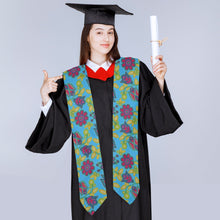 Load image into Gallery viewer, Beaded Nouveau Lime Graduation Stole
