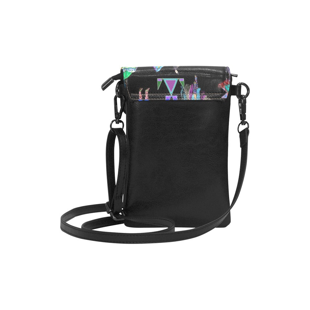 Women's Fancy Dancers Black Small Cell Phone Purse