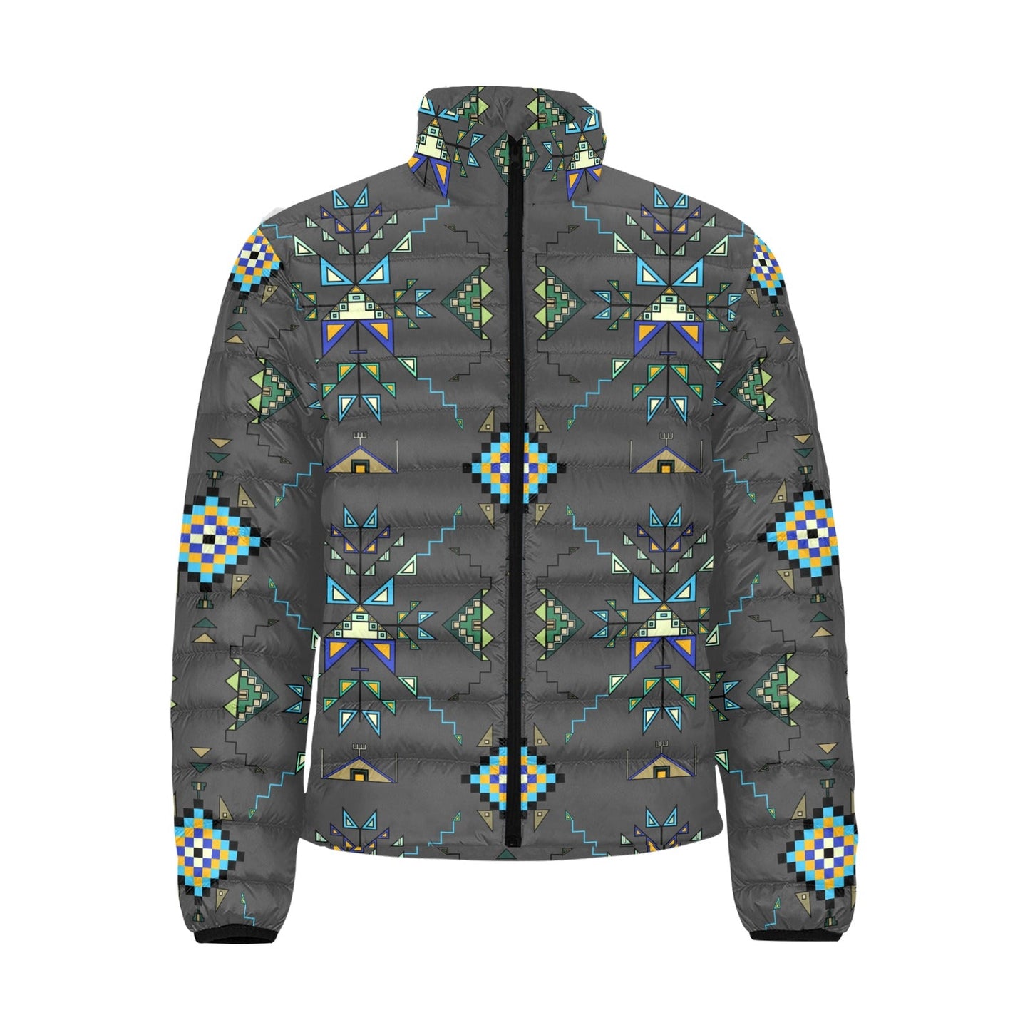 Bear Shield Dark Gray Padded Jacket