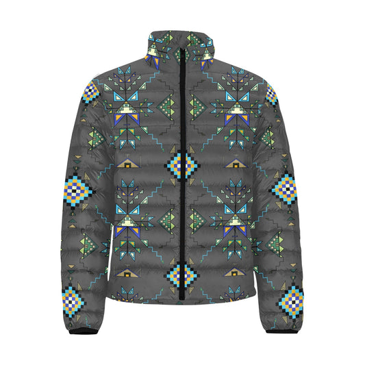 Bear Shield Dark Gray Padded Jacket