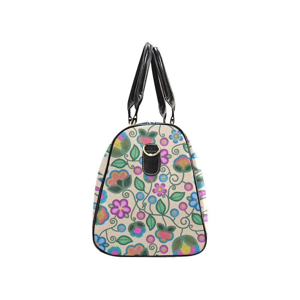Turquoise Sunbeam Cream Small Travel Bag