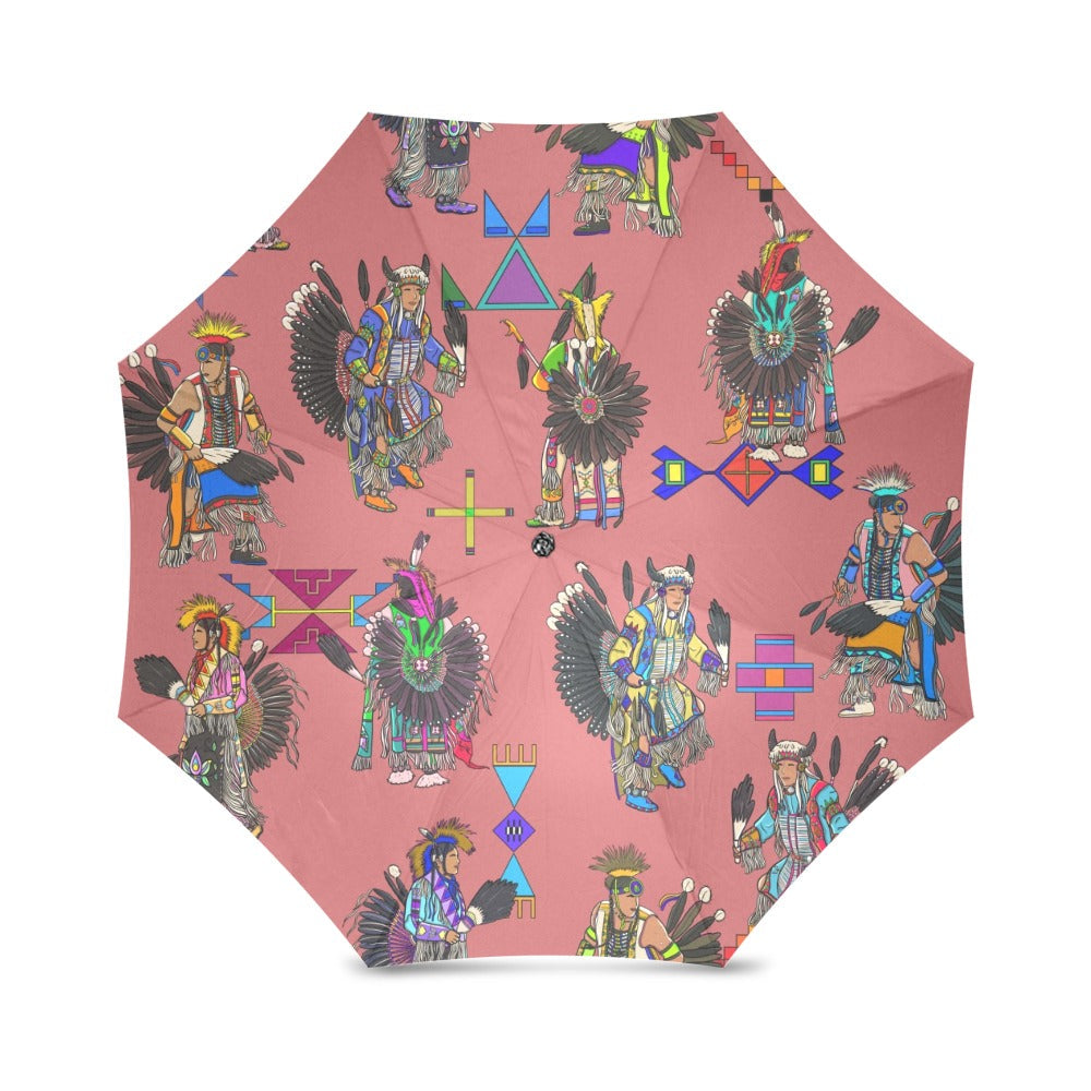 Men's Tradish Dancers Terra Cotta Foldable Umbrella