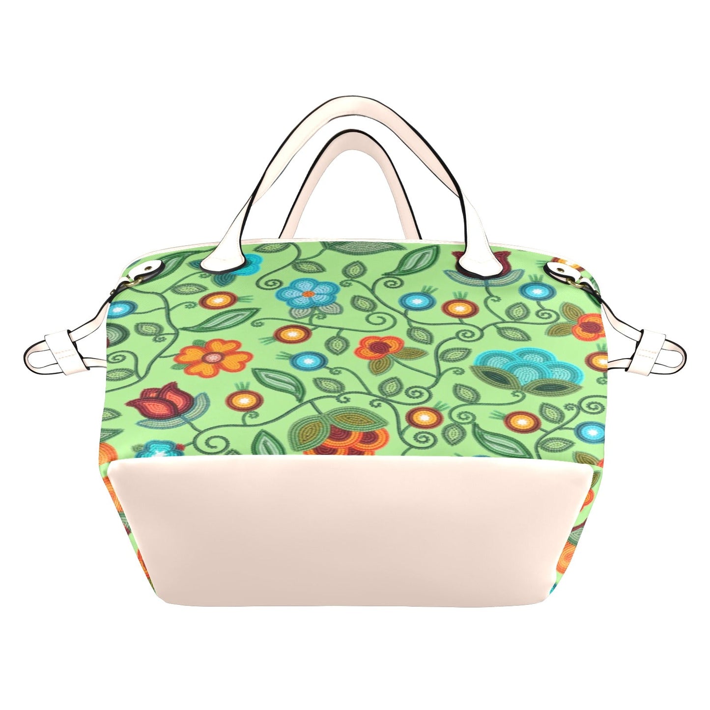 Prairie Fire Petals Sage Clover Canvas Tote