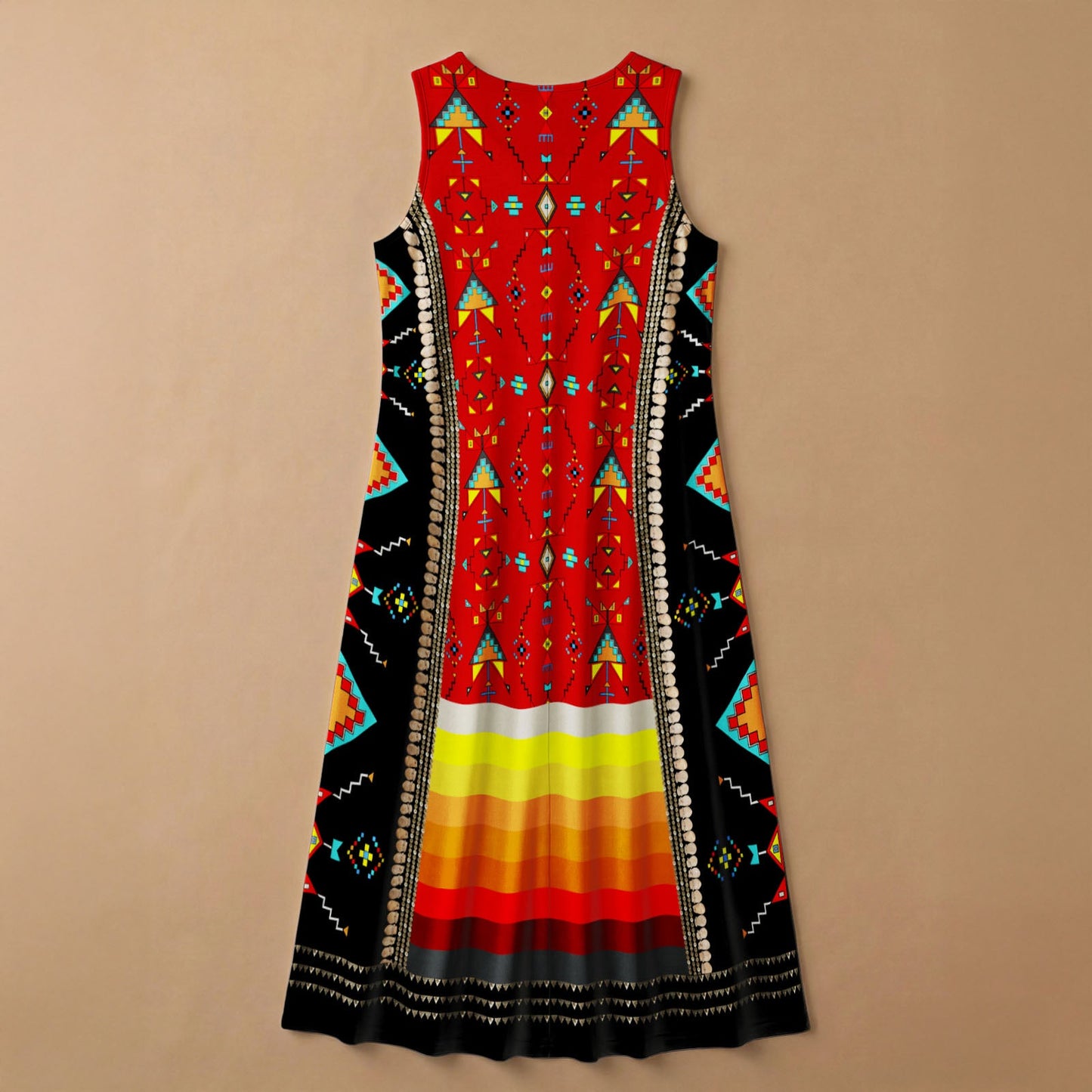 Sentinel of the Plains Red 1 Sleeveless Dress