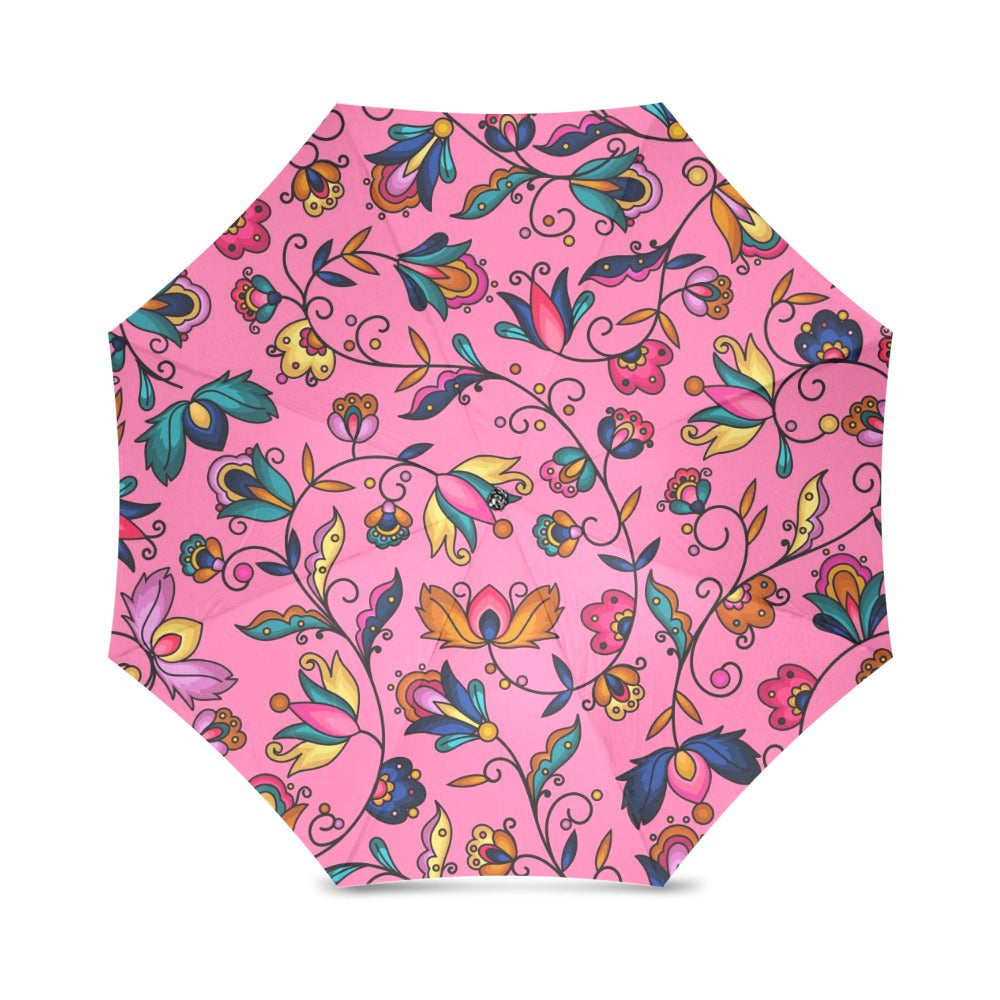 Copper Prairie Petals Pink Foldable Umbrella