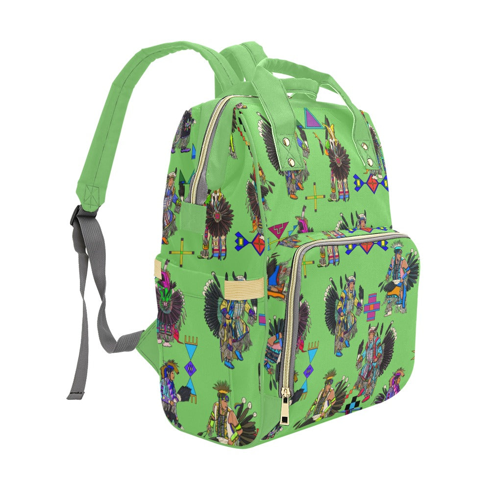 Men's Tradish Dancers Grass Multi-Function Diaper Backpack