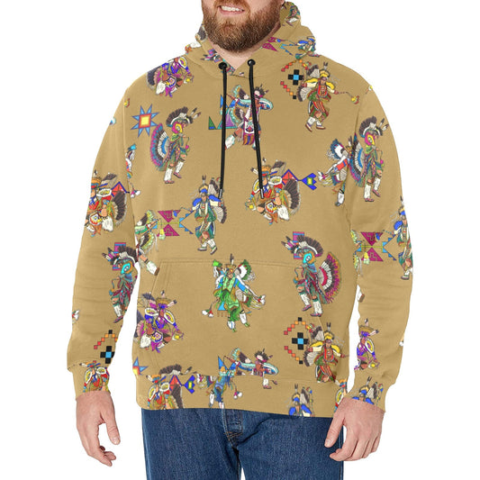 Men's Fancy Dancers Earth Men's Long Sleeve Fleece Hoodie