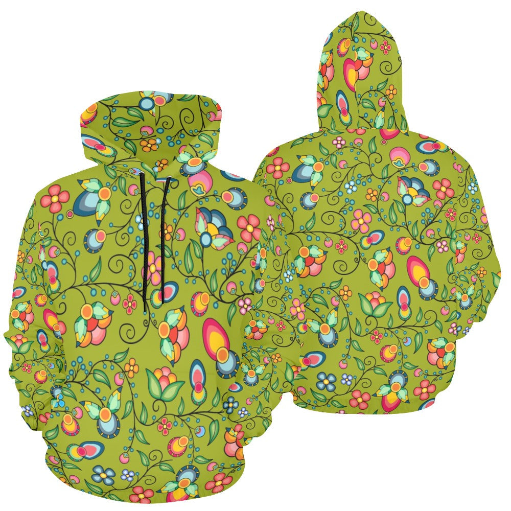 Floral Bounty Sweetgrass Hoodie for Women