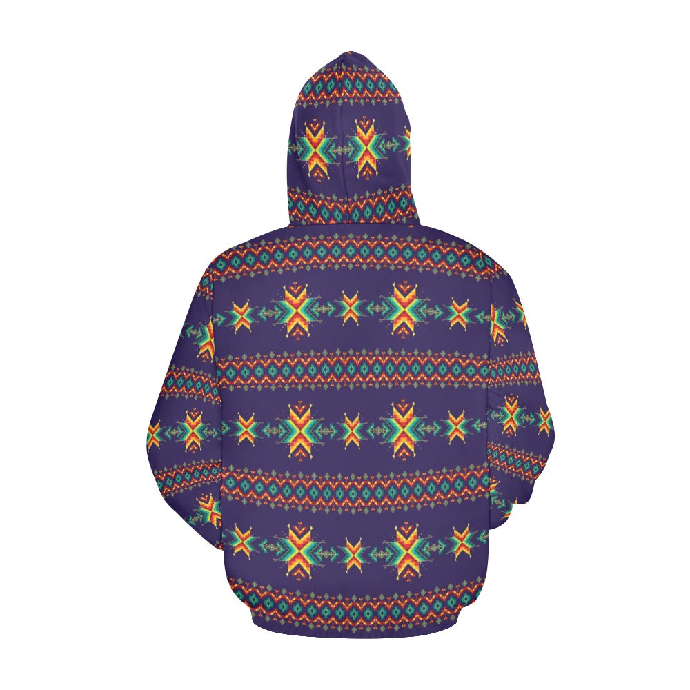 Dreams of Ancestors Indigo Hoodie for Women