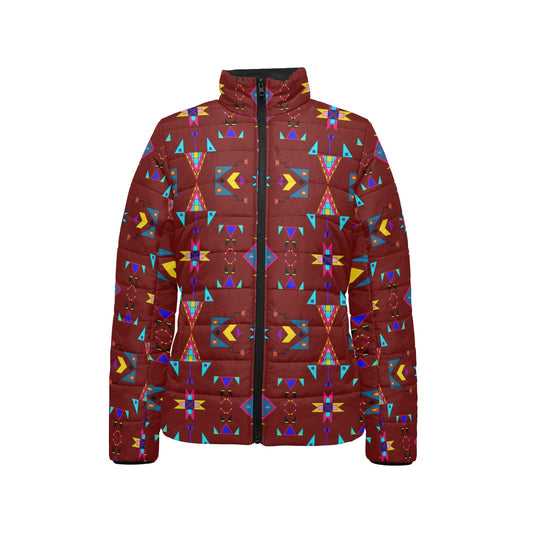 Enemy Territory Dark Maroon Stand Collar Jacket