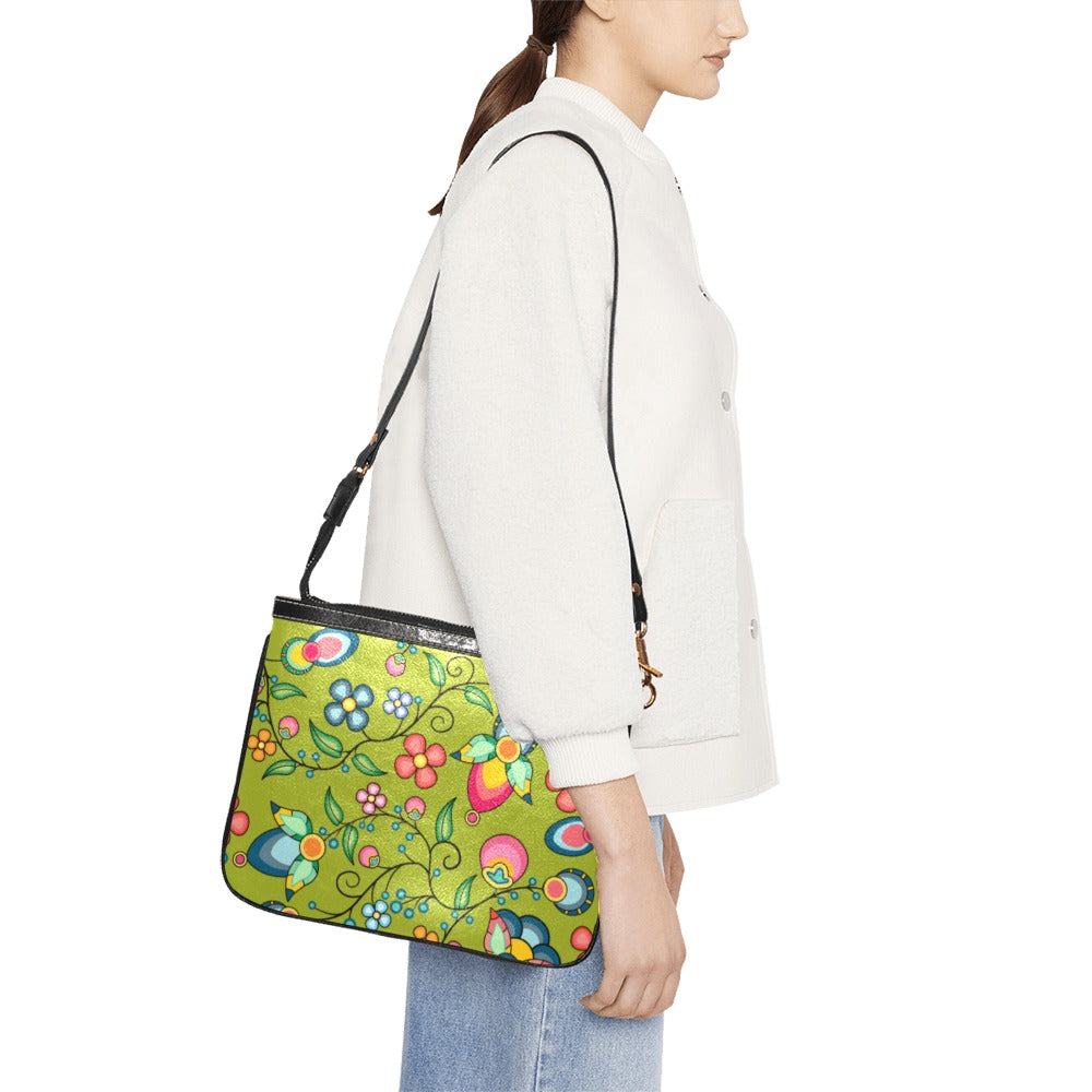 Floral Bounty Sweetgrass Small Shoulder Bag