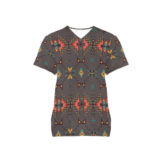 Thunder Flight Gray Scrub Top