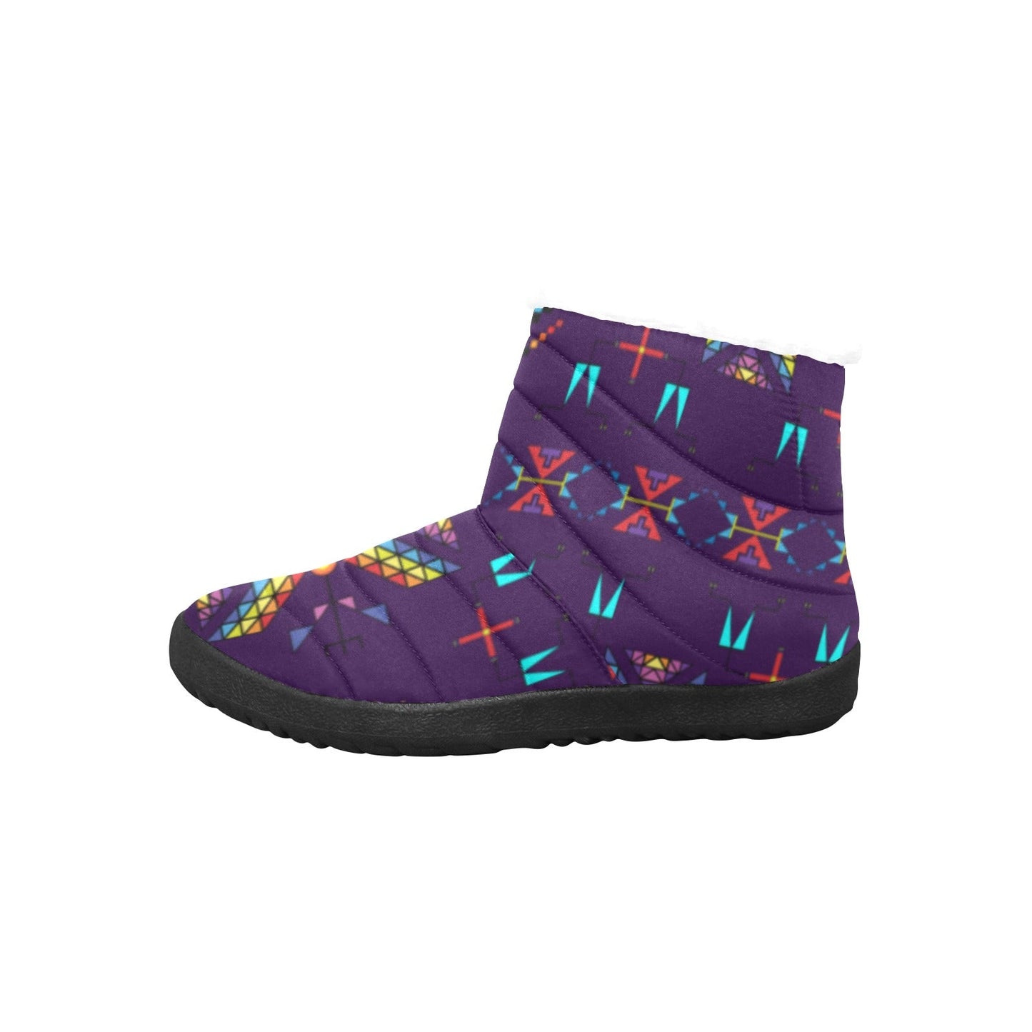 Rainy Chief Rainbow Dark Purple Women's Padded Winter Boot