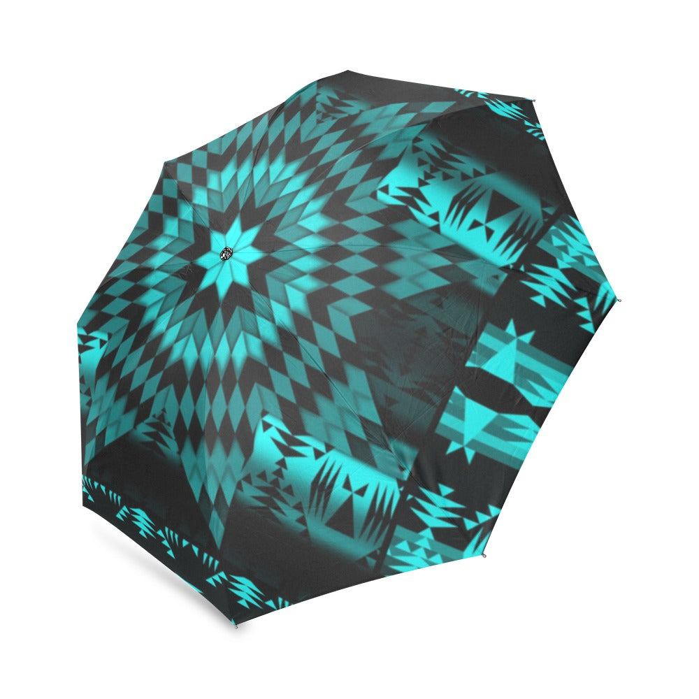 Black Sky Star Foldable Umbrella