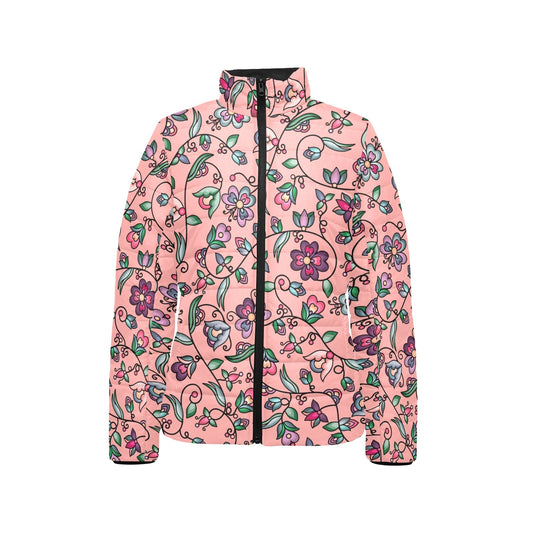 Amber Evening Garland Peach Stand Collar Jacket