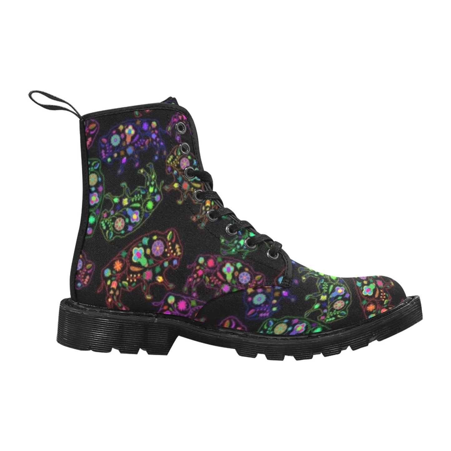 Neon Floral Buffalos Boots for Men