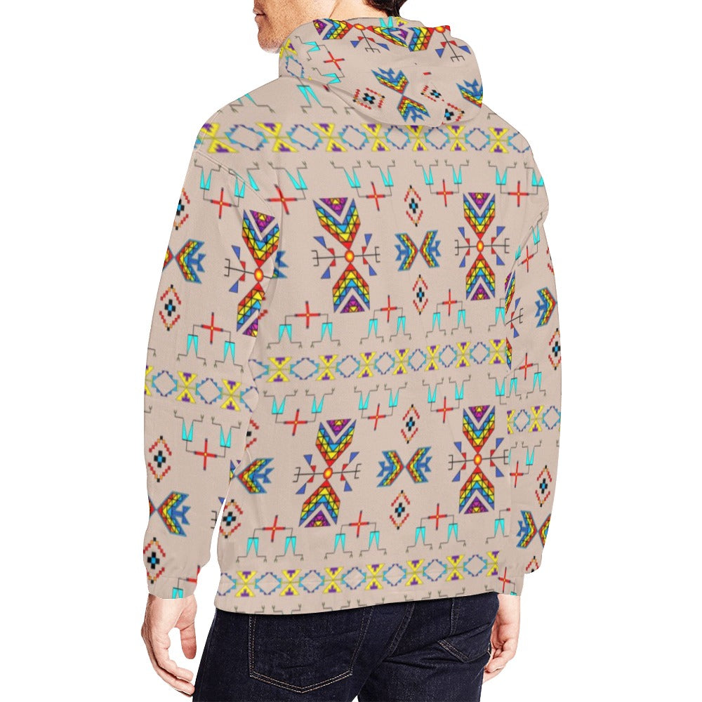 Rainy Chief Rainbow Taupe Hoodie for Men