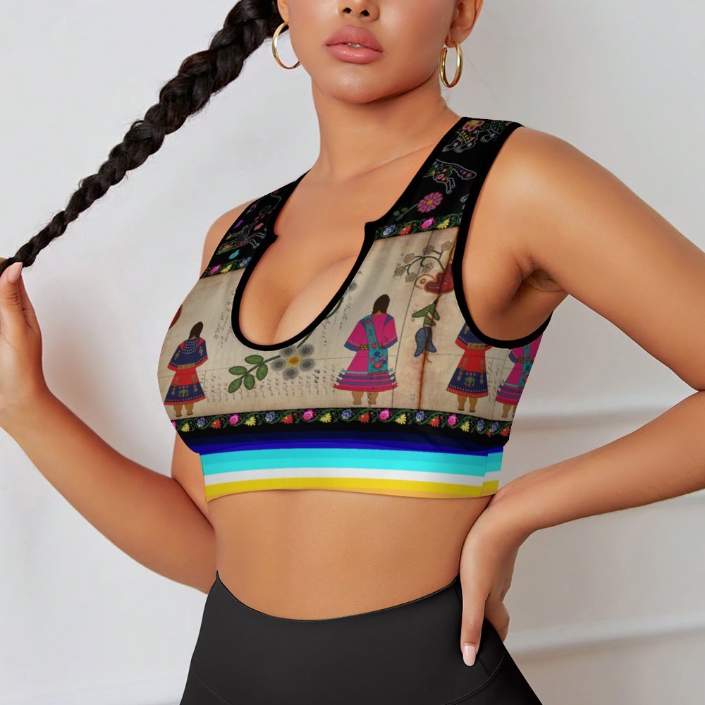 Floral Ledger Sisters Yoga Top