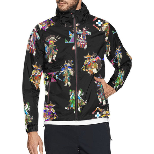 Men's Fancy Dancer Black Men's Windbreaker