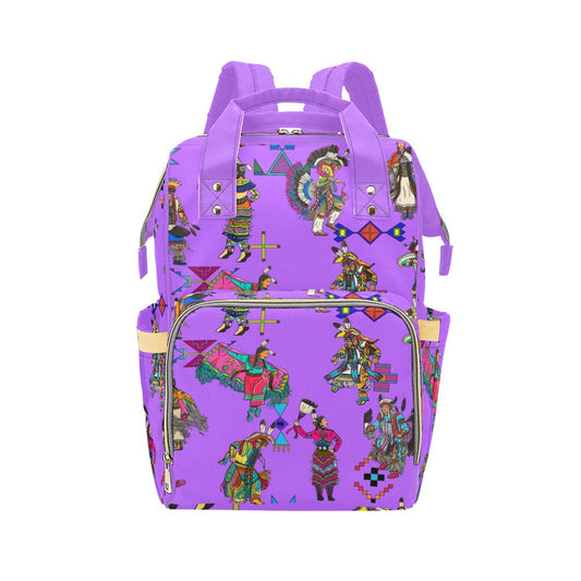 Grand Entry Dancers Purple Multi-Function Diaper Backpack