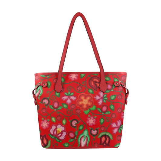Rose Reverie Red Clover Canvas Tote
