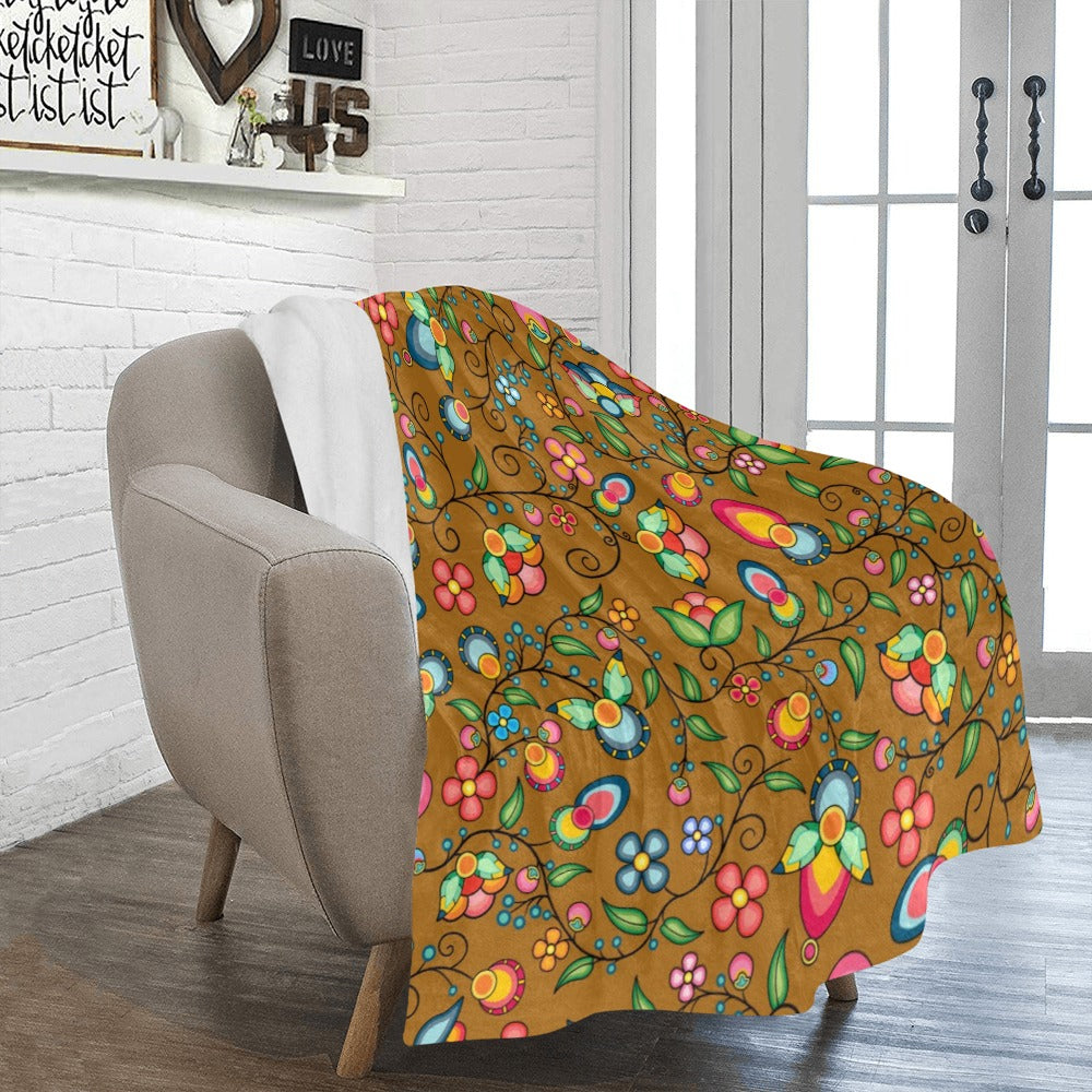 Floral Bounty Fall Leaves Ultra-Soft Micro Fleece Blanket 50"x60"