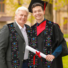 Load image into Gallery viewer, Dakota Damask Black Graduation Stole
