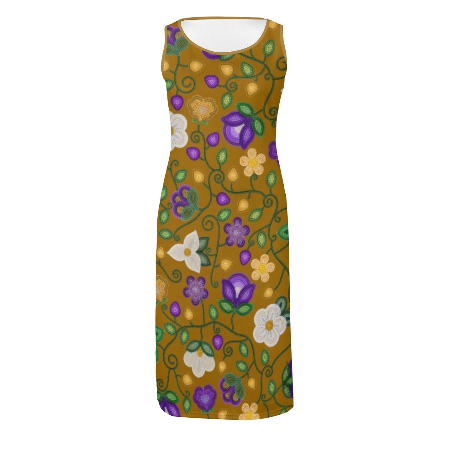 Midnight Moss Bloom Toffee Phaedra Dress