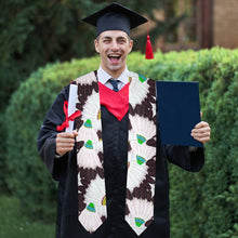 Load image into Gallery viewer, Eagle Feather Fans Graduation Stole
