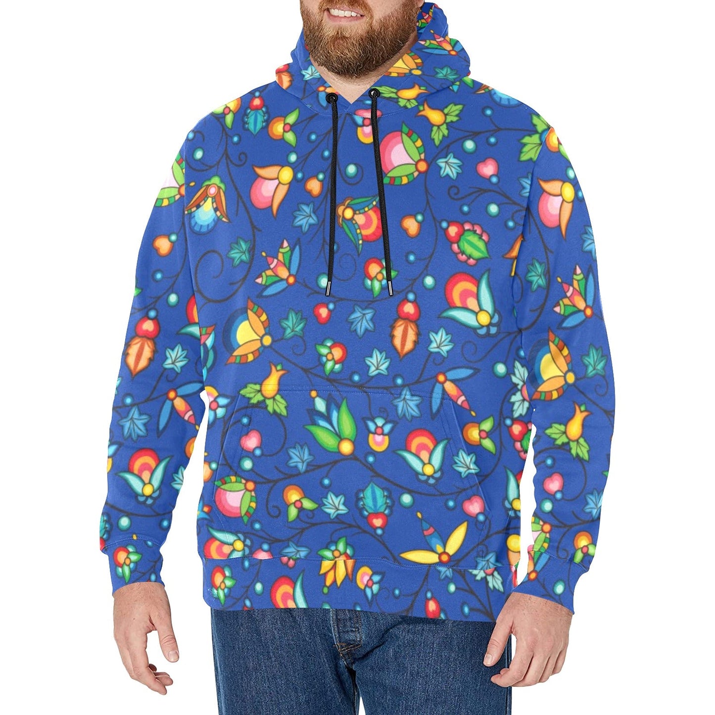 Prairie Plains Spirit Nightfall Men's Long Sleeve Fleece Hoodie