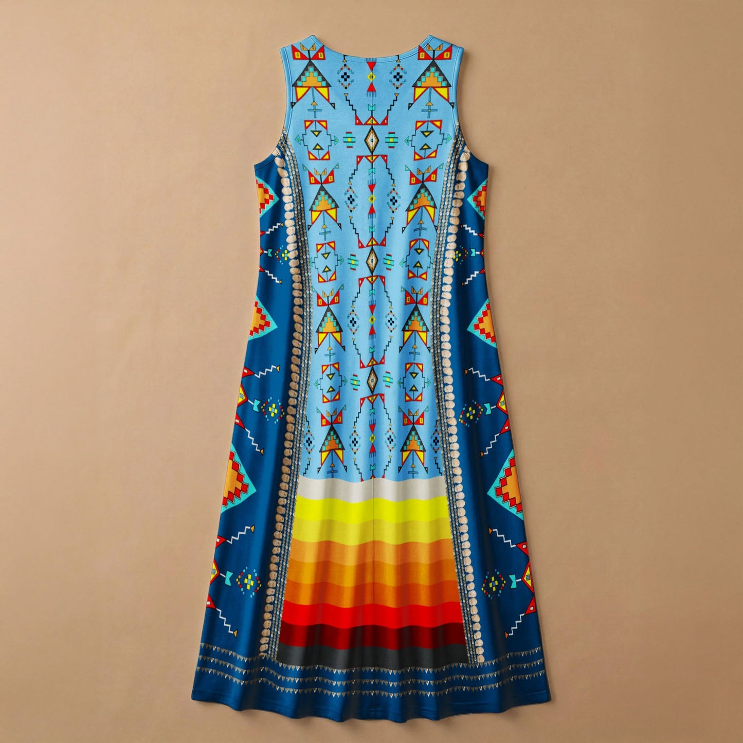 Sentinel of the Plains Turquoise 1 Sleeveless Dress