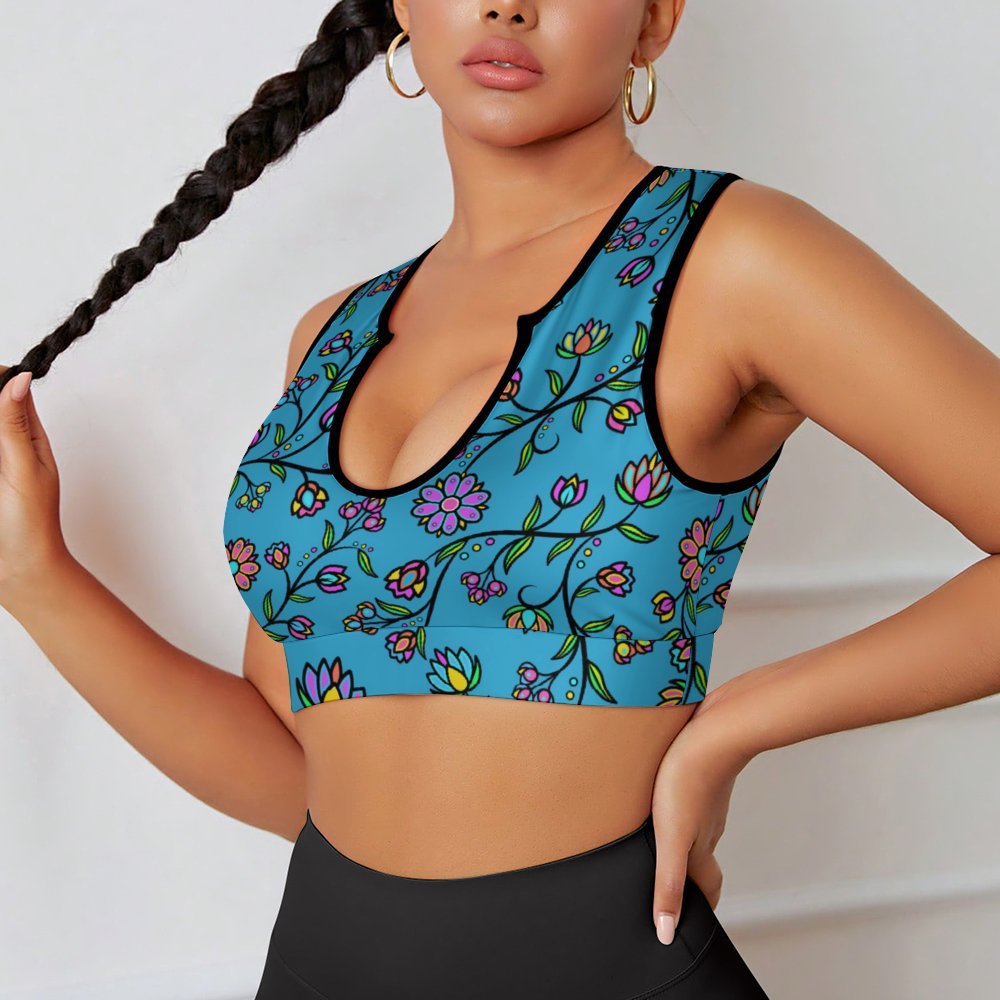 Cosmic Whisper Pastel Rainy Horizon Yoga Top