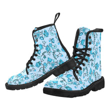 Load image into Gallery viewer, Blue Floral Amour Boots
