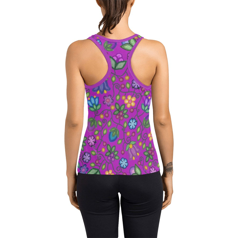 Bloom Uplift Purple Racerback Tank Top