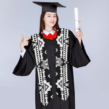 Load image into Gallery viewer, Chiefs Mountain Black and White Graduation Stole
