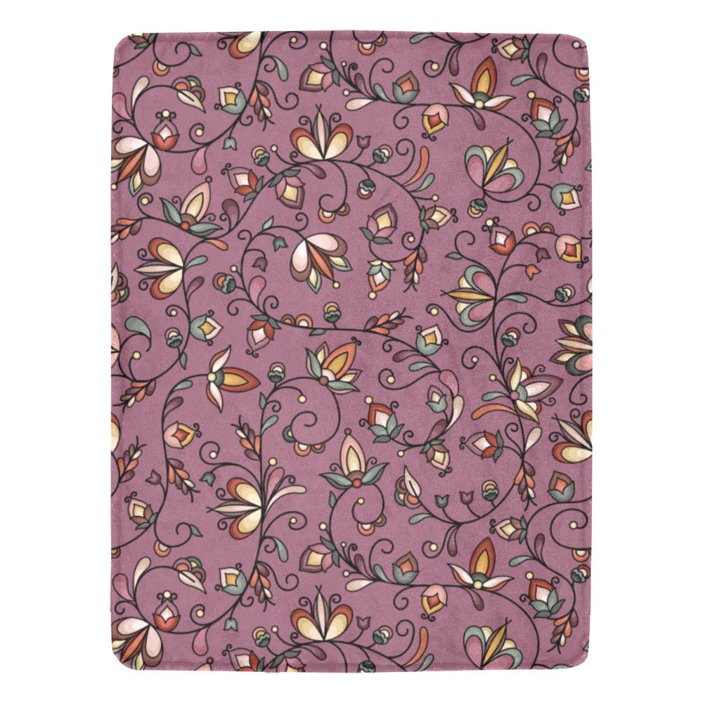 Burnt Sky Petals Magenta X-Large Micro Fleece Blanket