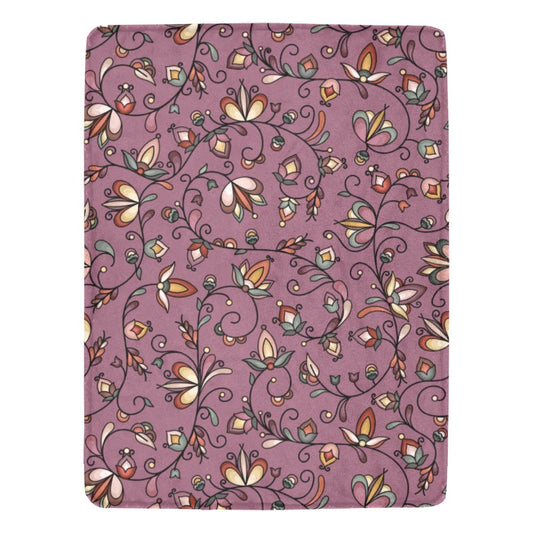 Burnt Sky Petals Magenta X-Large Micro Fleece Blanket