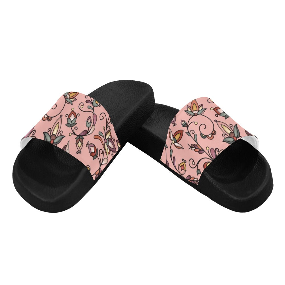 Burnt Sky Petals Peach Slide Sandals