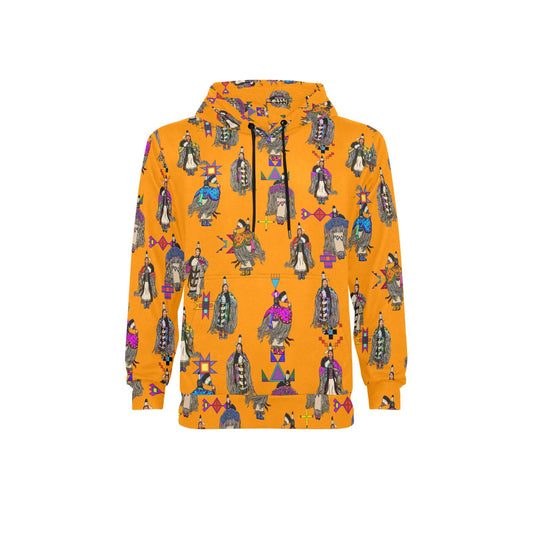 Women's Tradish Dancers Orange Fleece Hoodie
