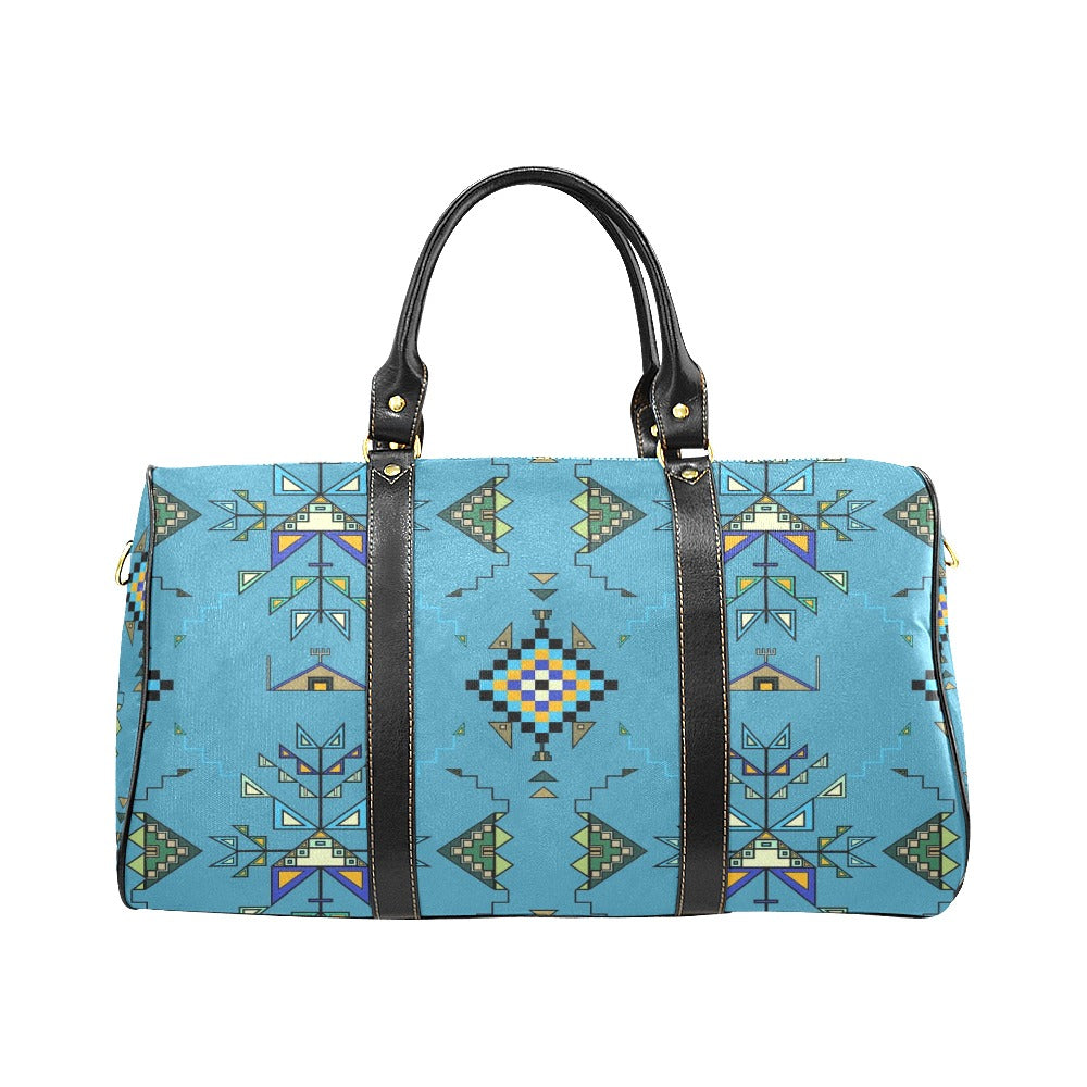 Bear Shield Blue Small Travel Bag