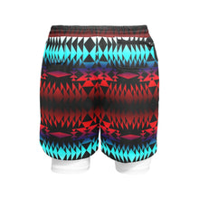 Load image into Gallery viewer, In Between Two Worlds Men&#39;s Sports Shorts with Compression Liner
