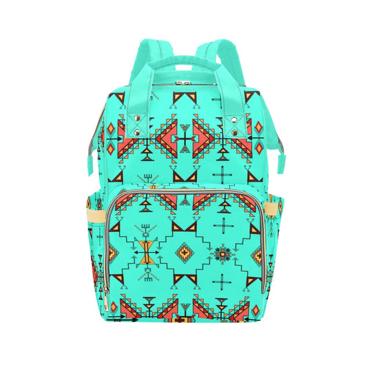 Thunder Flight Turquoise Multi-Function Diaper Backpack/Diaper Bag